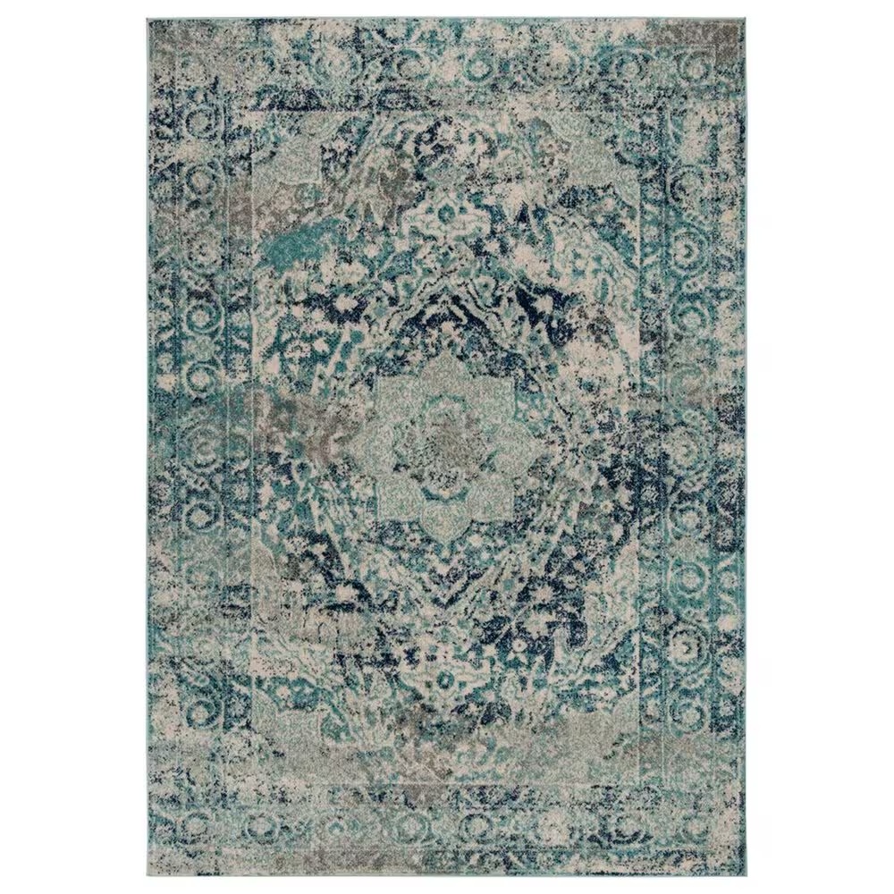 Safavieh Madison MAD152M 5'3" x 7'6" Ivory and Blue Area Rug