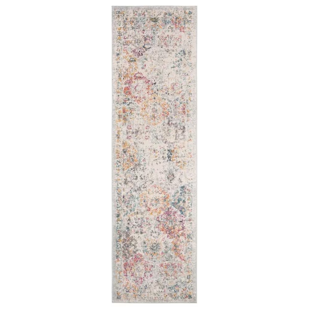 Safavieh Madison MAD611F 2'3" x 22' Grey and Gold Runner