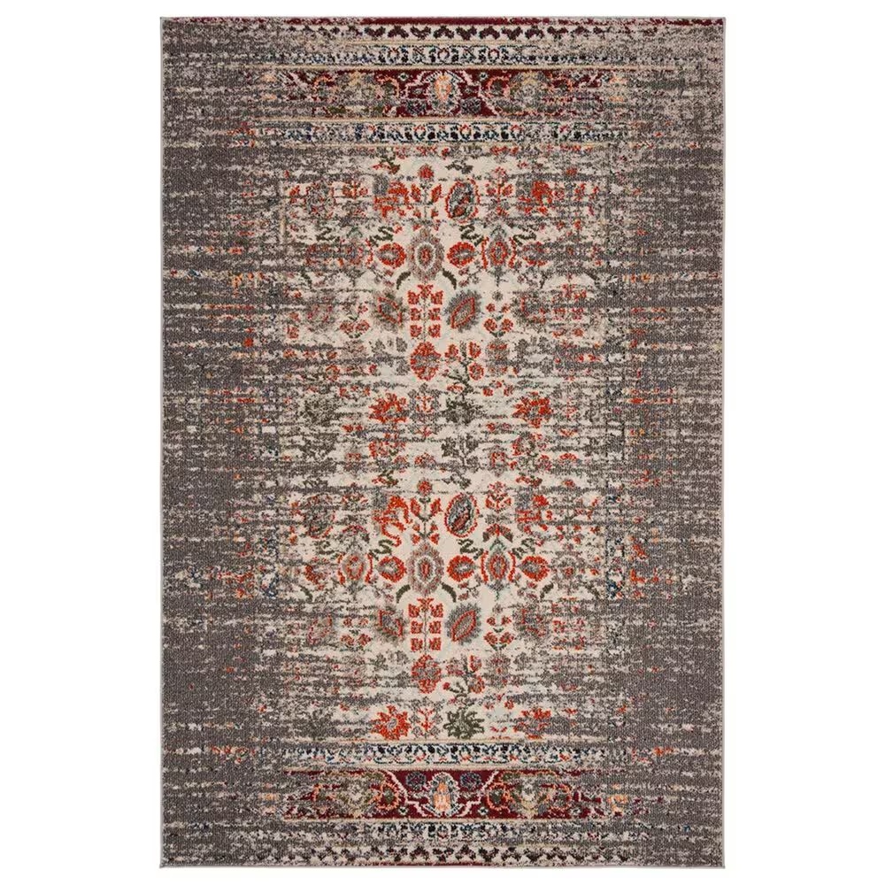 Safavieh Monaco MNC208T 5'1" x 7'7" Grey and Ivory Area Rug
