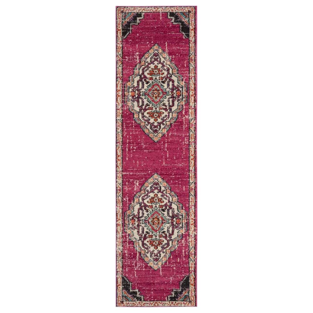 Safavieh Monaco MNC254D 2'2" x 8' Pink Runner