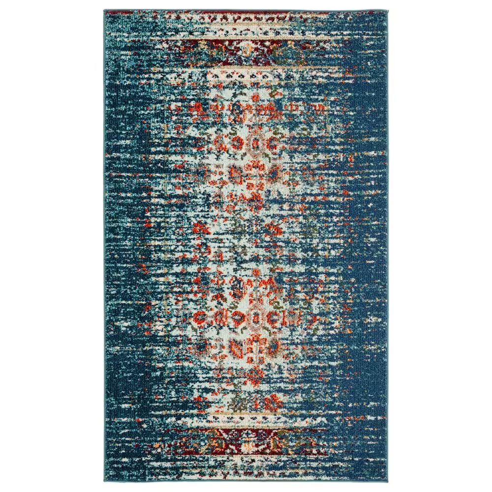 Safavieh Monaco MNC208V 3' x 5' Blue and Ivory Area Rug
