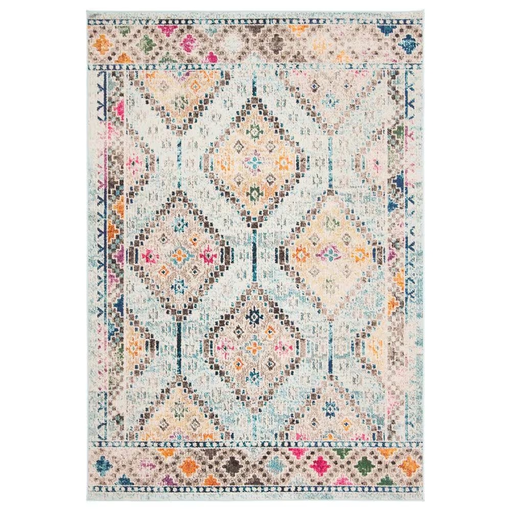 Safavieh Madison MAD418K 5'3" x 7'6" Blue and Yellow Area Rug