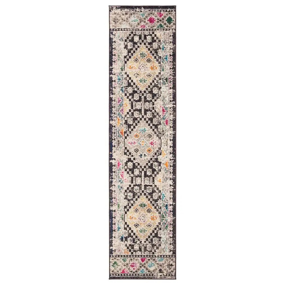 Safavieh Madison MAD418Z 2'2" x 10' Black and Yellow Runner