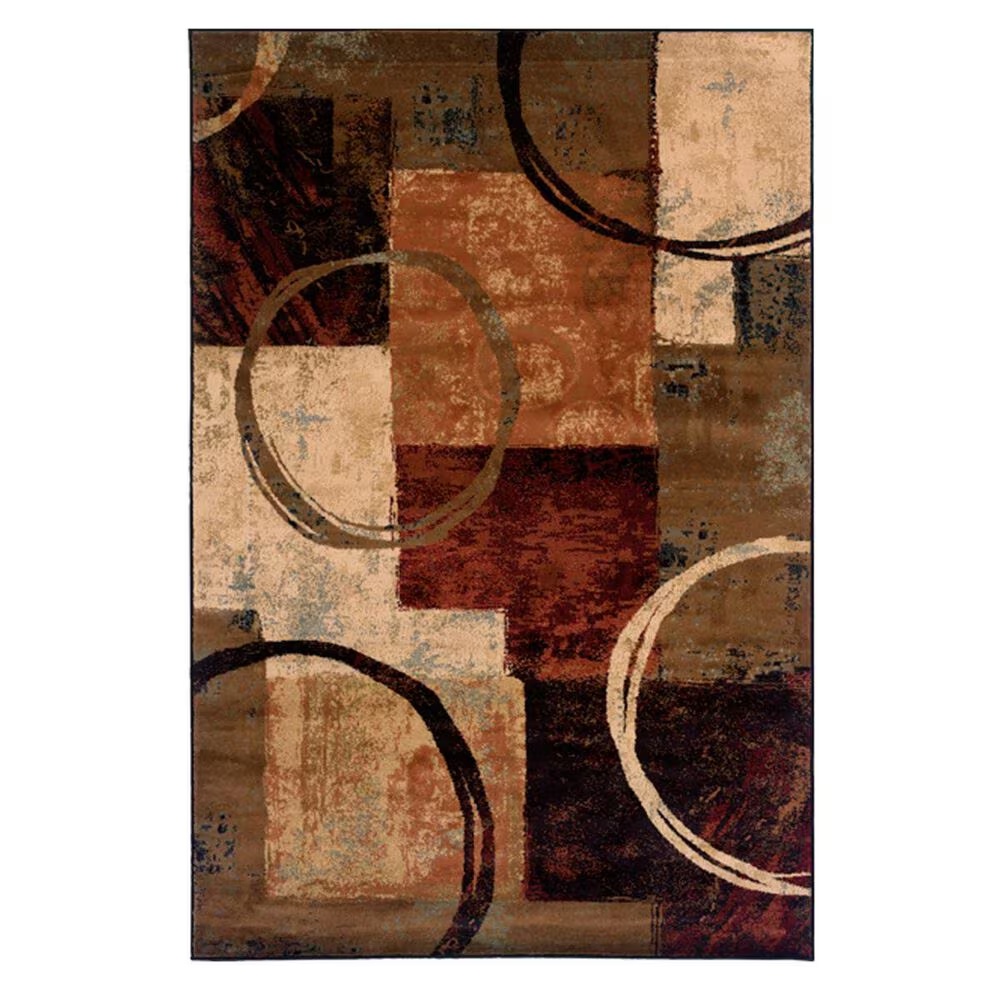 Oriental Weavers Hudson 2544B 1'10" x 3'3" Brown Scatter Rug