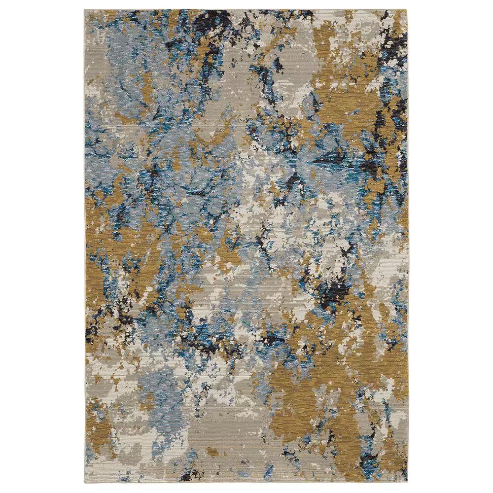Oriental Weavers Evolution Ouray 980A 1'10" x 3'2" Blue Scatter Rug