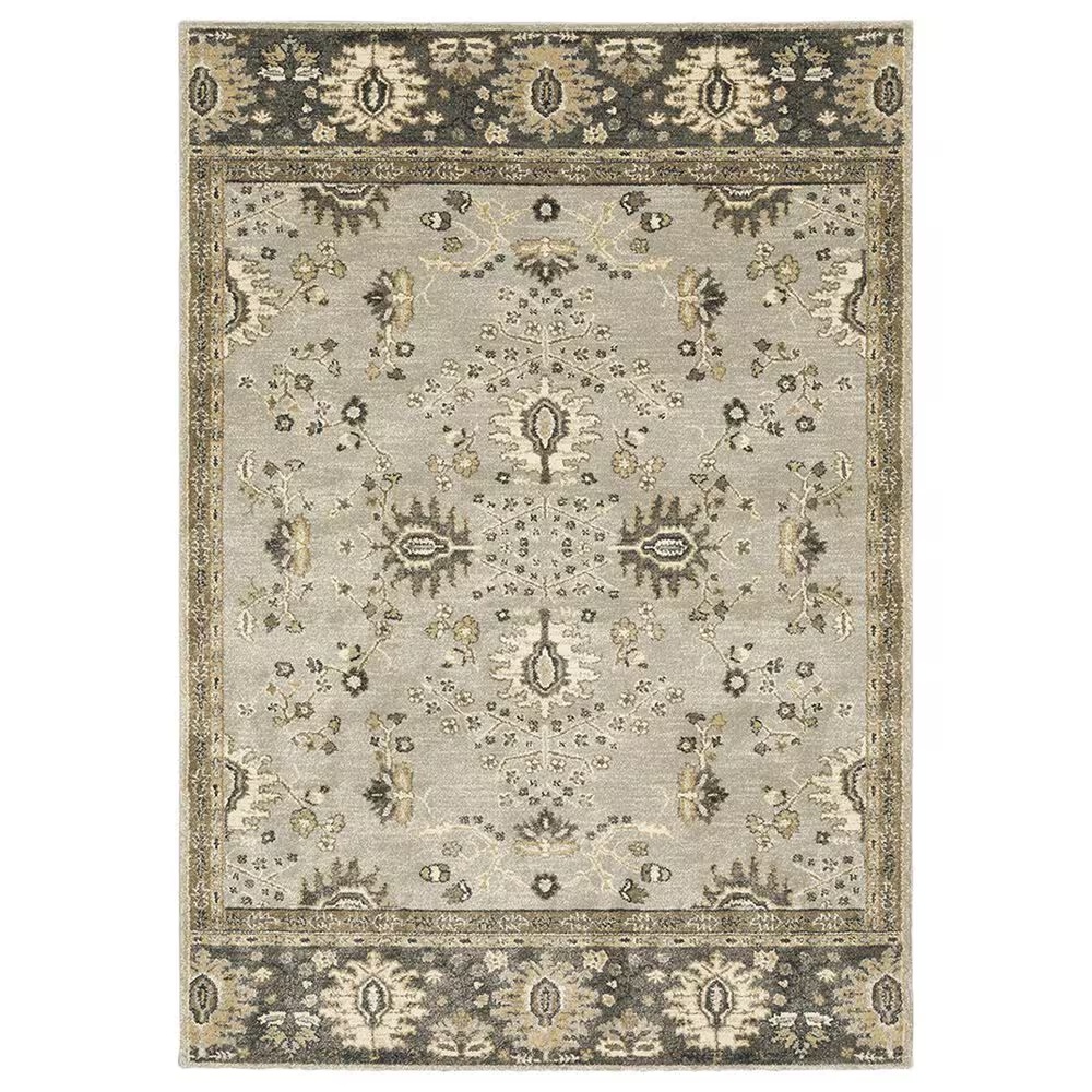 Oriental Weavers Florence Aurora 4928C 9'10" x 12'10" Blue Area Rug