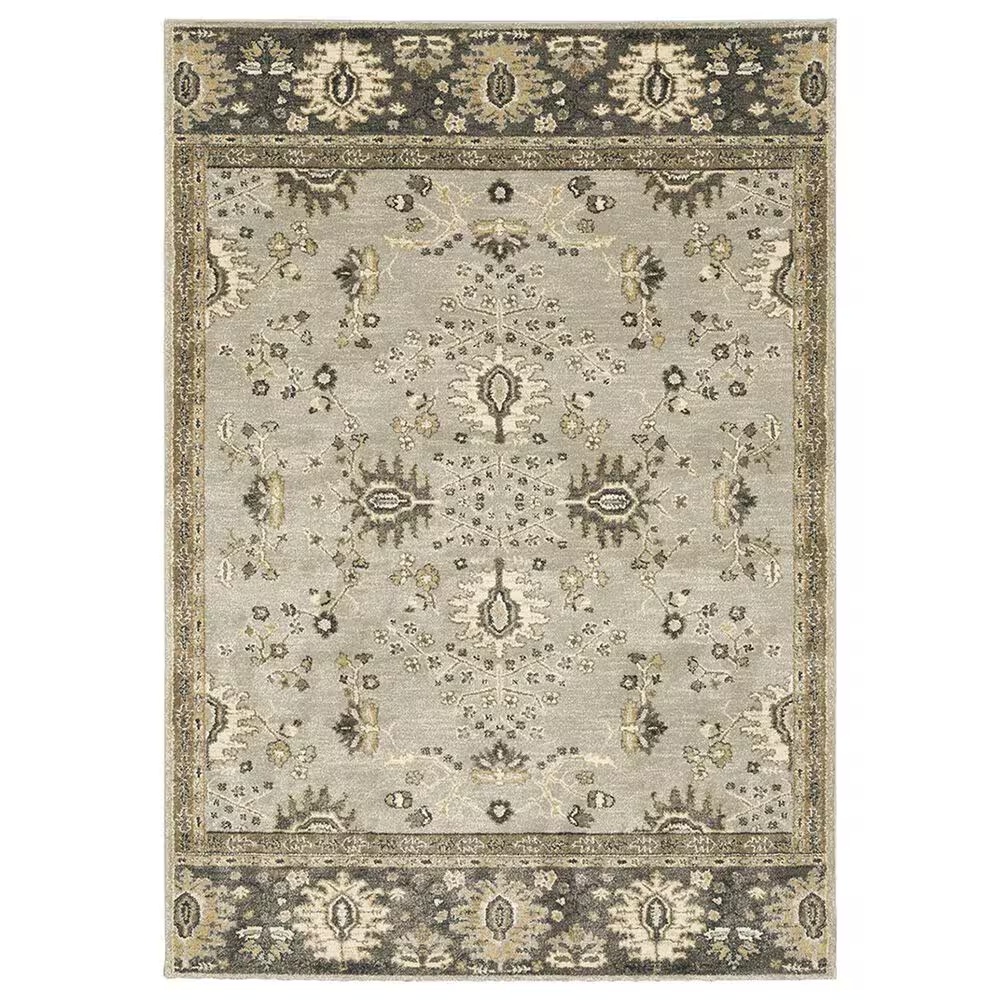 Oriental Weavers Florence Aurora 4928C 6'7" x 9'6" Blue Area Rug