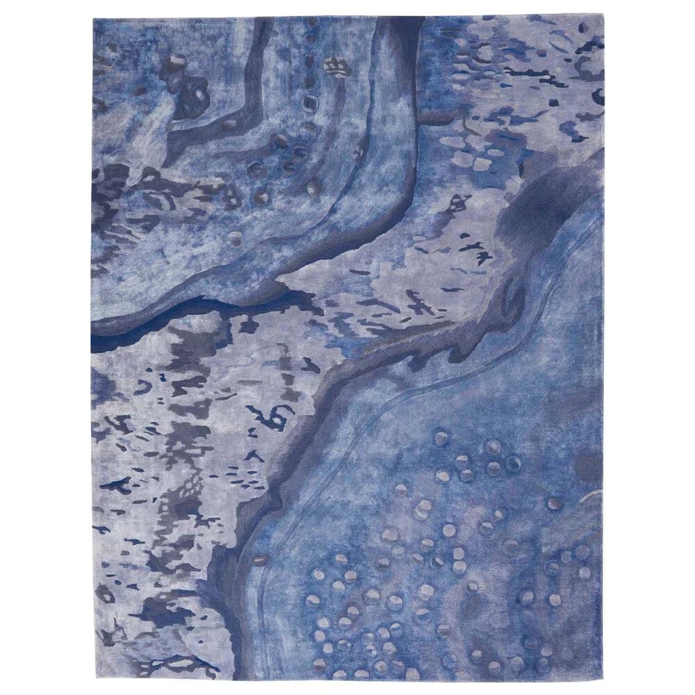Nourison Prismatic PRS05 7'9" x 9'9" Blue Area Rug