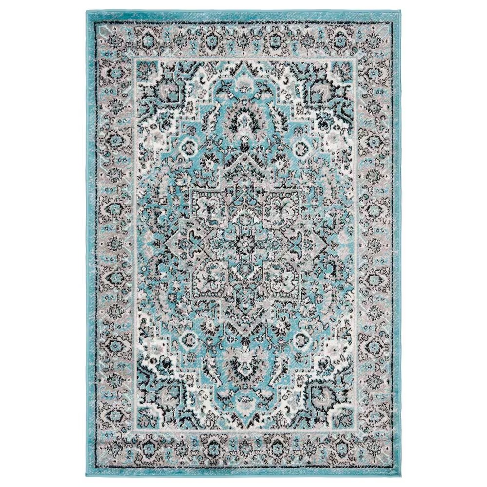 Safavieh Skyler SKY126M 4' x 6' Blue and Ivory Area Rug