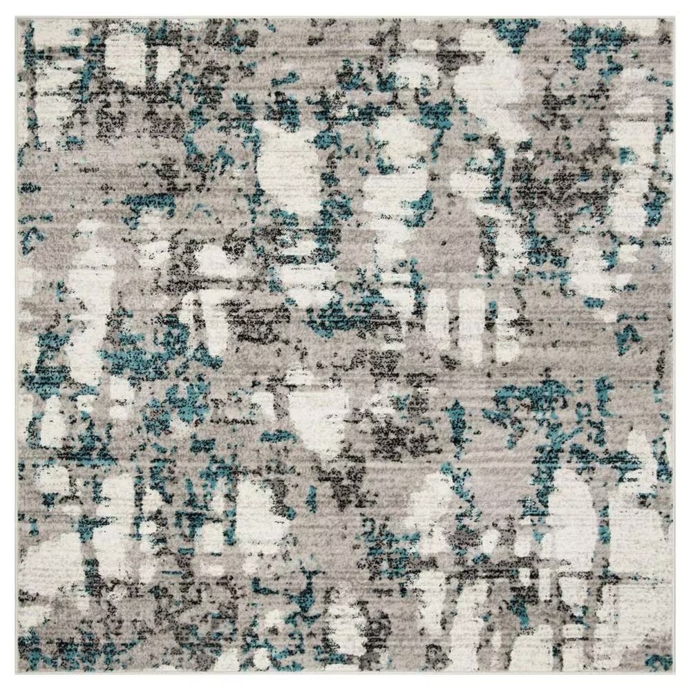 Safavieh Skyler SKY193B 4' Square Grey and Blue Area Rug
