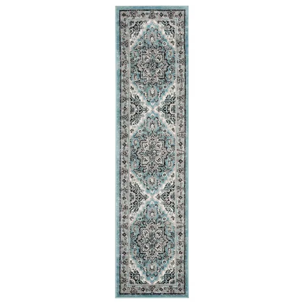 Safavieh Skyler SKY126M 2' x 8' Blue and Ivory Runner