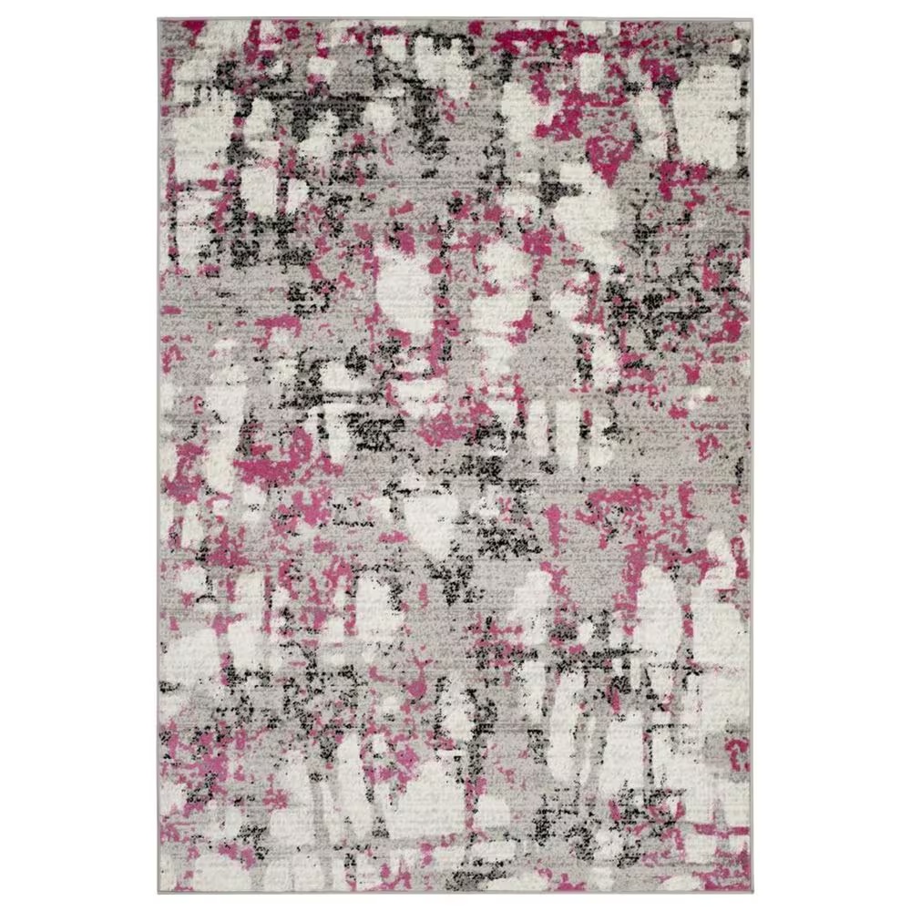 Safavieh Skyler SKY193P 5'1" x 7'6" Gray and Pink Area Rug