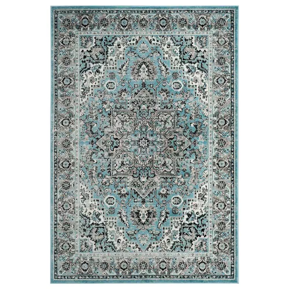 Safavieh Skyler SKY126M 5'1" x 7'6" Blue and Ivory Area Rug