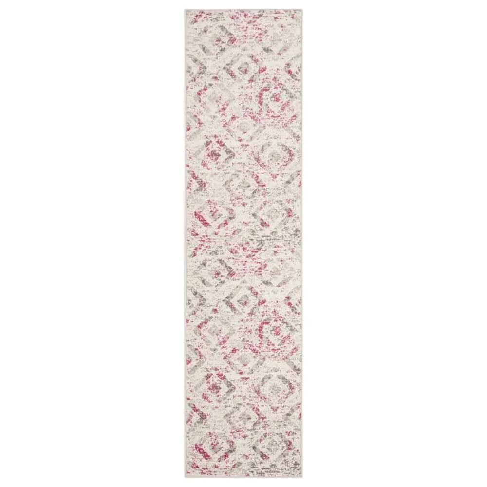 Safavieh Skyler SKY190F 2' x 8' Ivory and Pink Runner