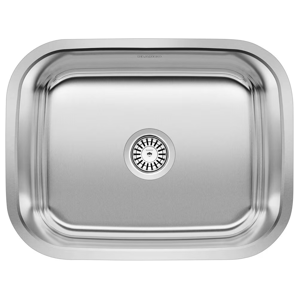 Blanco Stellar 23" Laundry Single Bowl Kitchen Sink in Stainless Steel