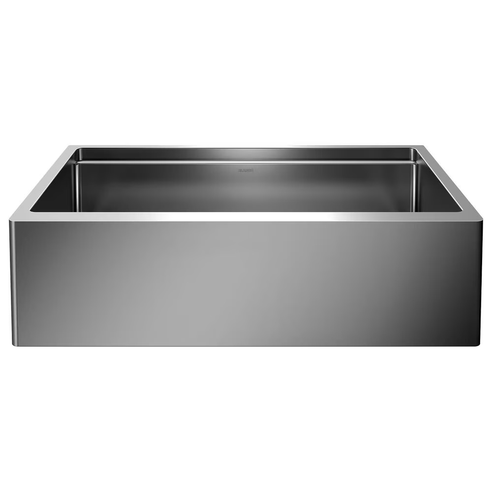 Blanco Quatrus 33" R15 Ergon Apron Super Single Farmhouse Kitchen Sink in Refined Brushed