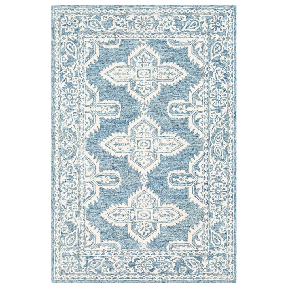 Surya Granada GND-2300 5' x 7'6" Pale Blue, Beige and Sky Blue Area Rug