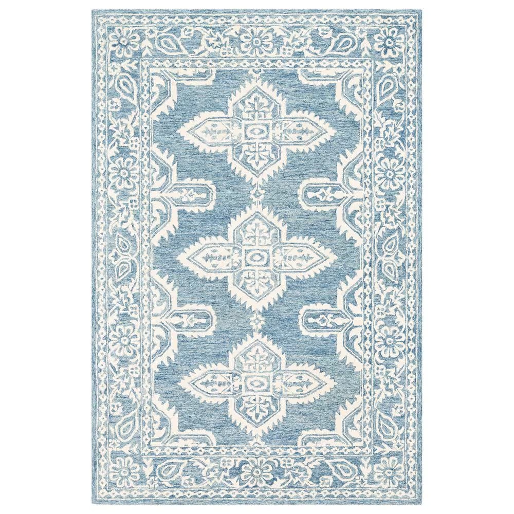 Surya Granada GND-2300 6' x 9' Pale Blue, Beige and Sky Blue Area Rug