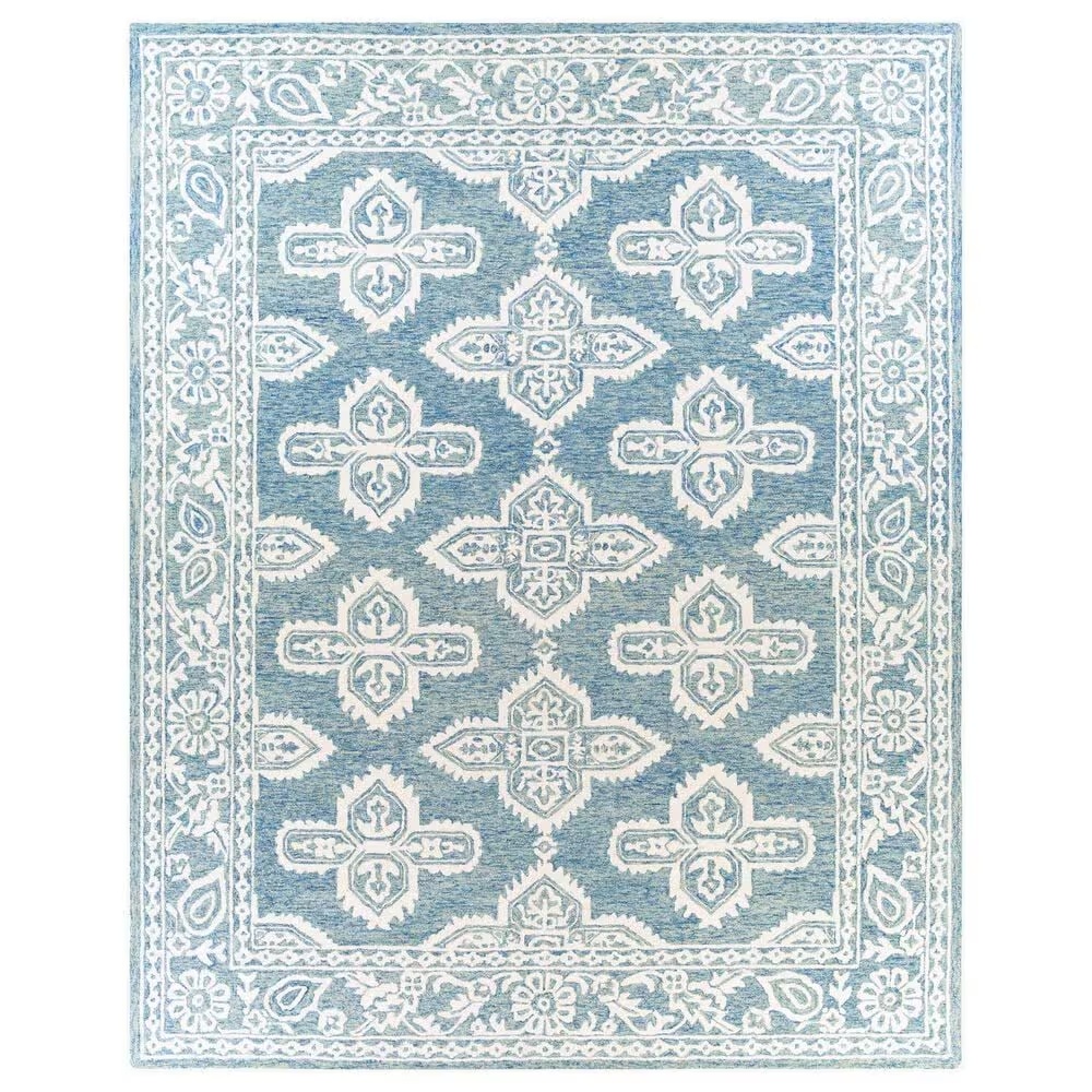 Surya Granada 9'9" x 13'9" Ice Blue, Light Beige and Blue Area Rug