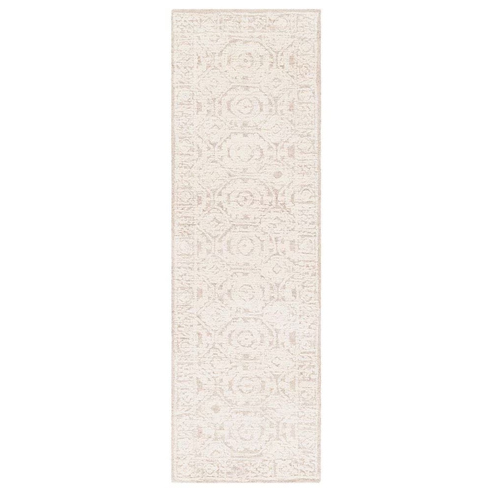 Surya Louvre LOU-2301 2'6" x 8' Khaki and Cream Scatter Rug