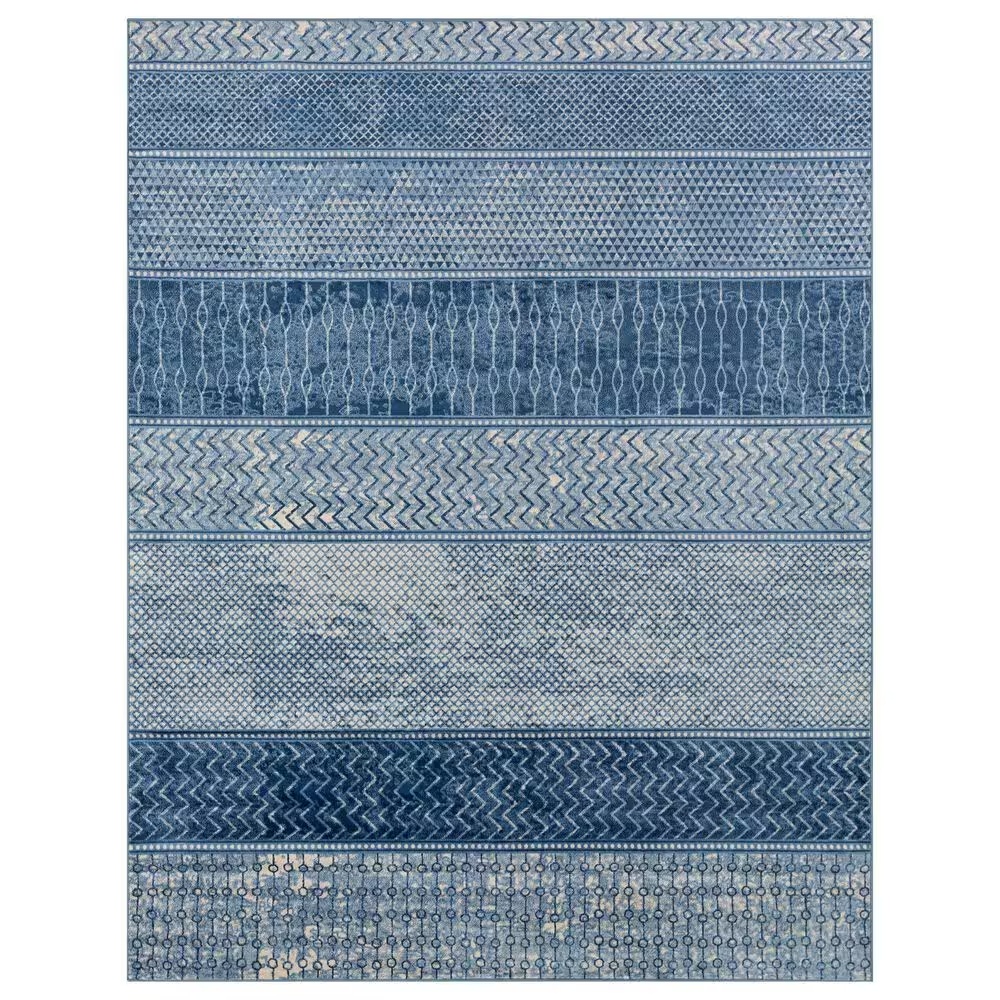 Surya Monaco MOC-2305 8'10" x 12'4" Denim, Navy and Ivory Area Rug