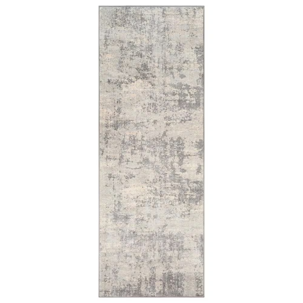 Surya Monaco MOC-2311 2'6" x 8' Silver Gray and Cream Runner