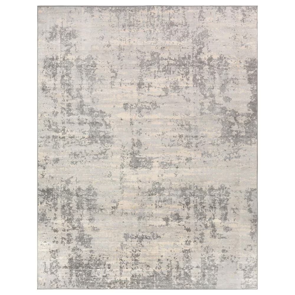 Surya Monaco MOC-2311 8'10" x 12'4" Silver Gray and Ivory Area Rug