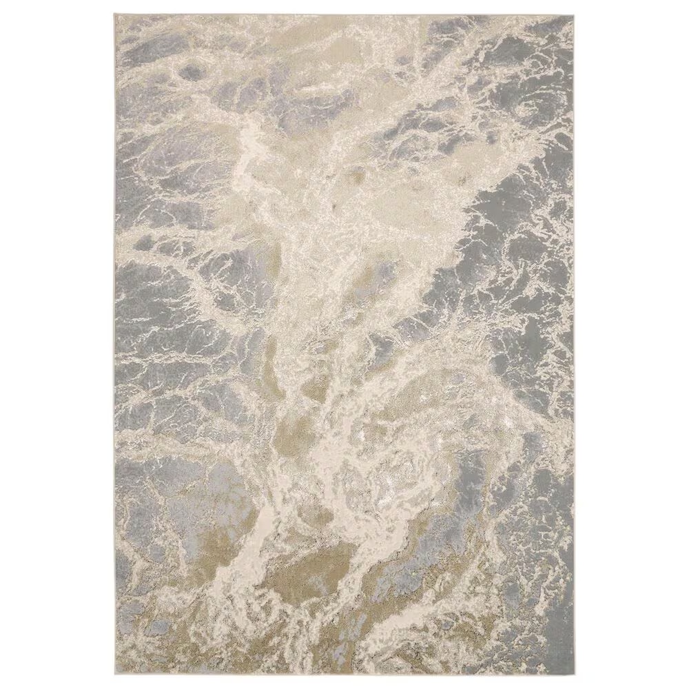 Feizy Aura 12' x 15' Beige and Gray Area Rug