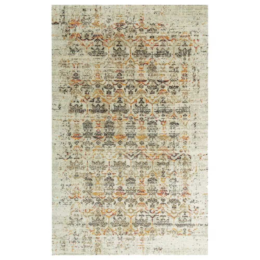 RIZZY Ovation OVA109 8' x 10' Beige and Brown Area Rug