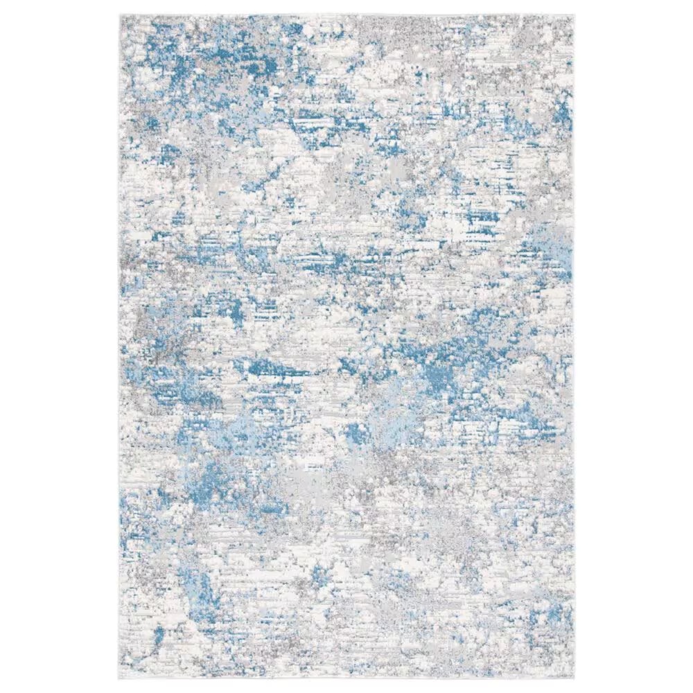 Safavieh Lagoon LGN570M 5'3" x 7'7" Ivory and Blue Area Rug