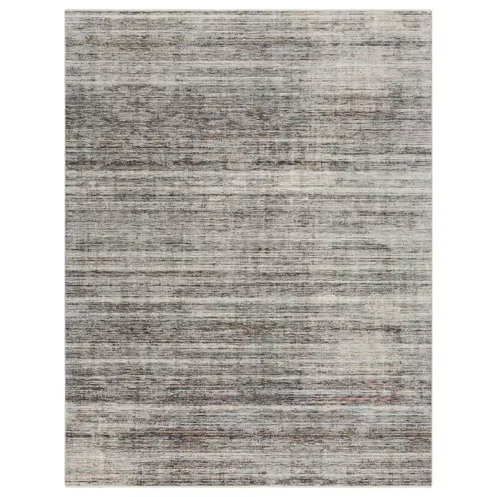 Surya Presidential PDT-2309 7'9" x 10'3" Charcoal, Ivory and Blue Area Rug