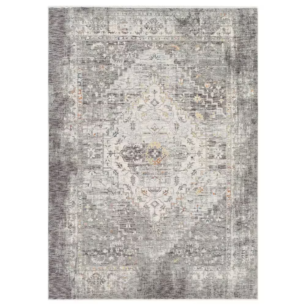 Surya Presidential PDT-2311 Dusty Sage, Gray, Charcoal, Ivory, Wheat, Ice Blue, Blue, Light Olive, Saffron and Orange 11'6" x 15'6" Area Rug