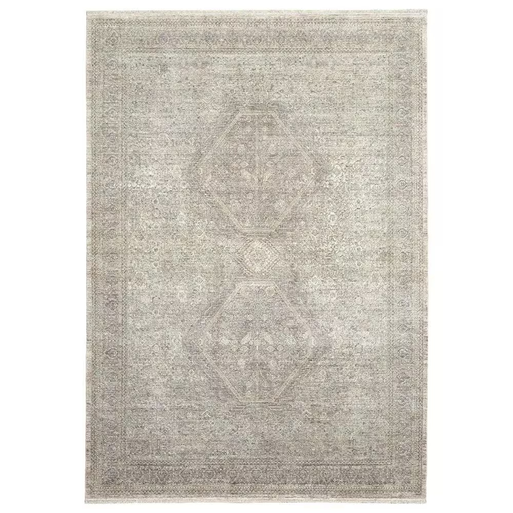 Nourison Starry Nights STN04 5' x 7' Cream and Grey Area Rug