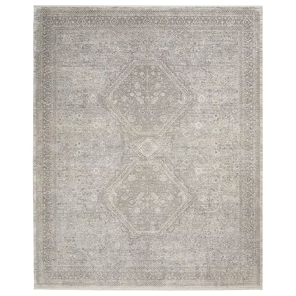 Nourison Starry Nights STN04 9' x 12' Cream and Grey Area Rug