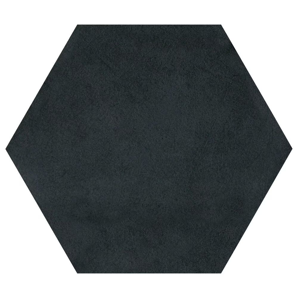 Dal-Tile Bee Hive Medley Black 8.5" x 10" Hexagon Porcelain Tile