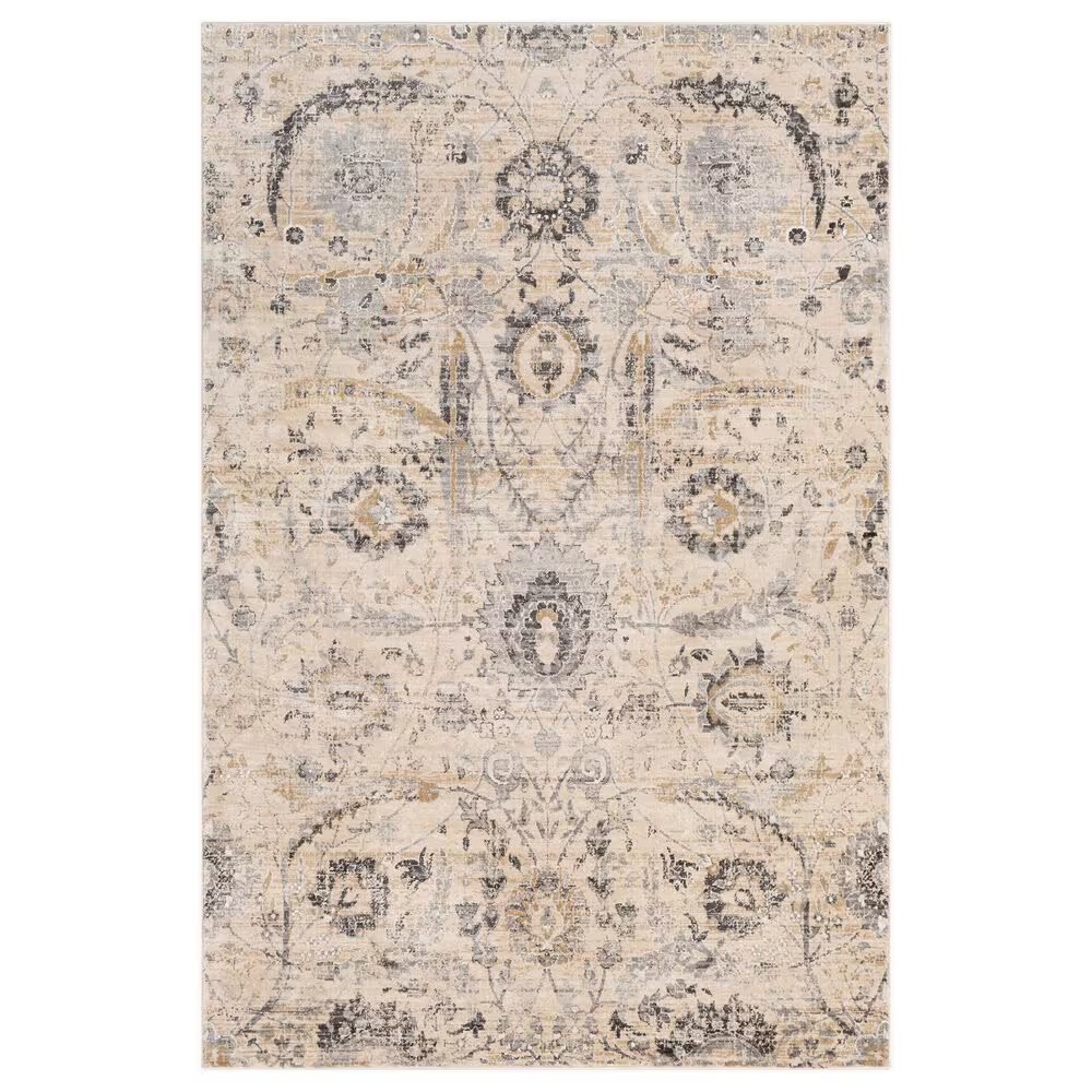 Surya Indigo 8'7" x 12'4" Charcoal, Beige, Black, Gray, Mustard and Off-White Area Rug
