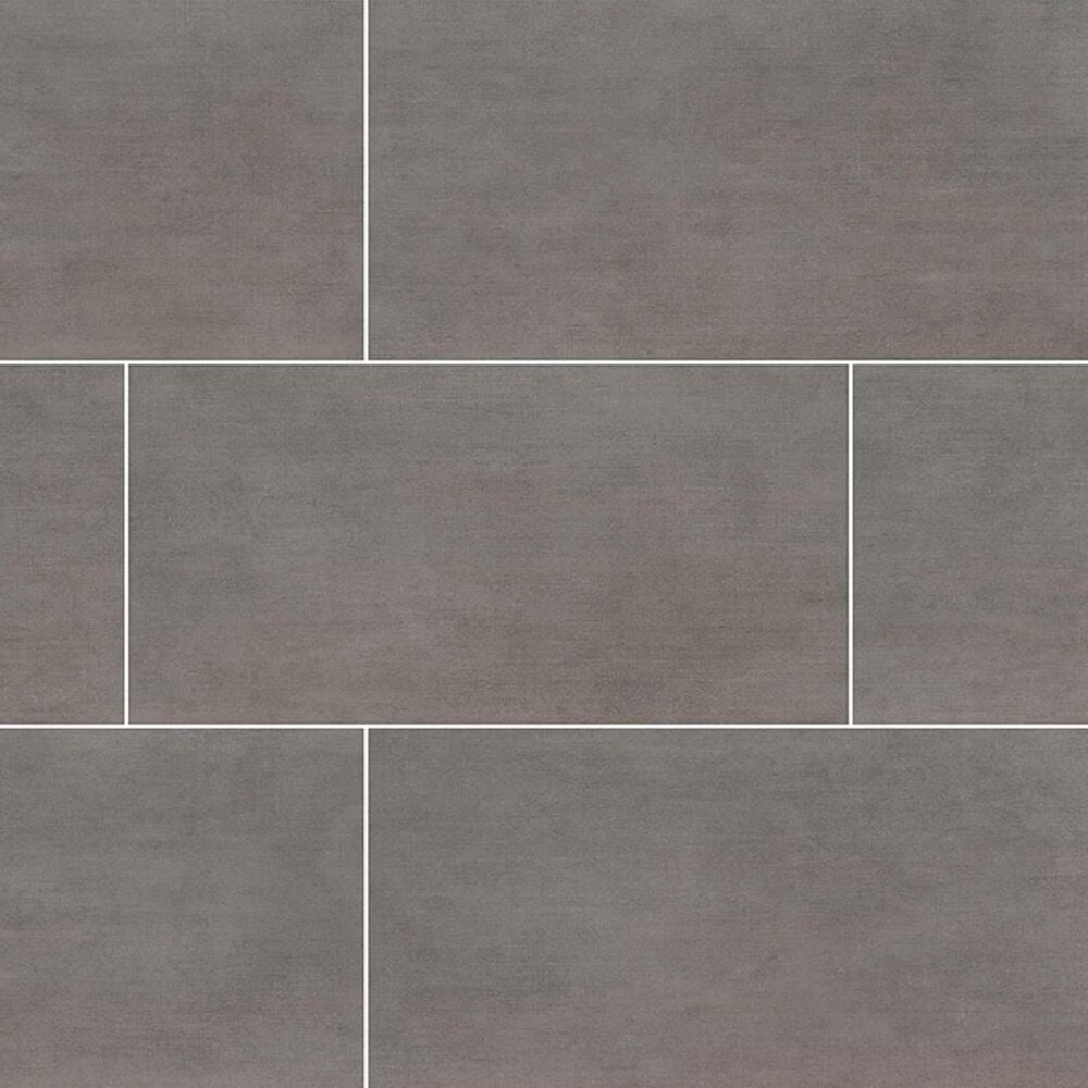MS International Gridscale Graphite 12" x 24" Ceramic Tile