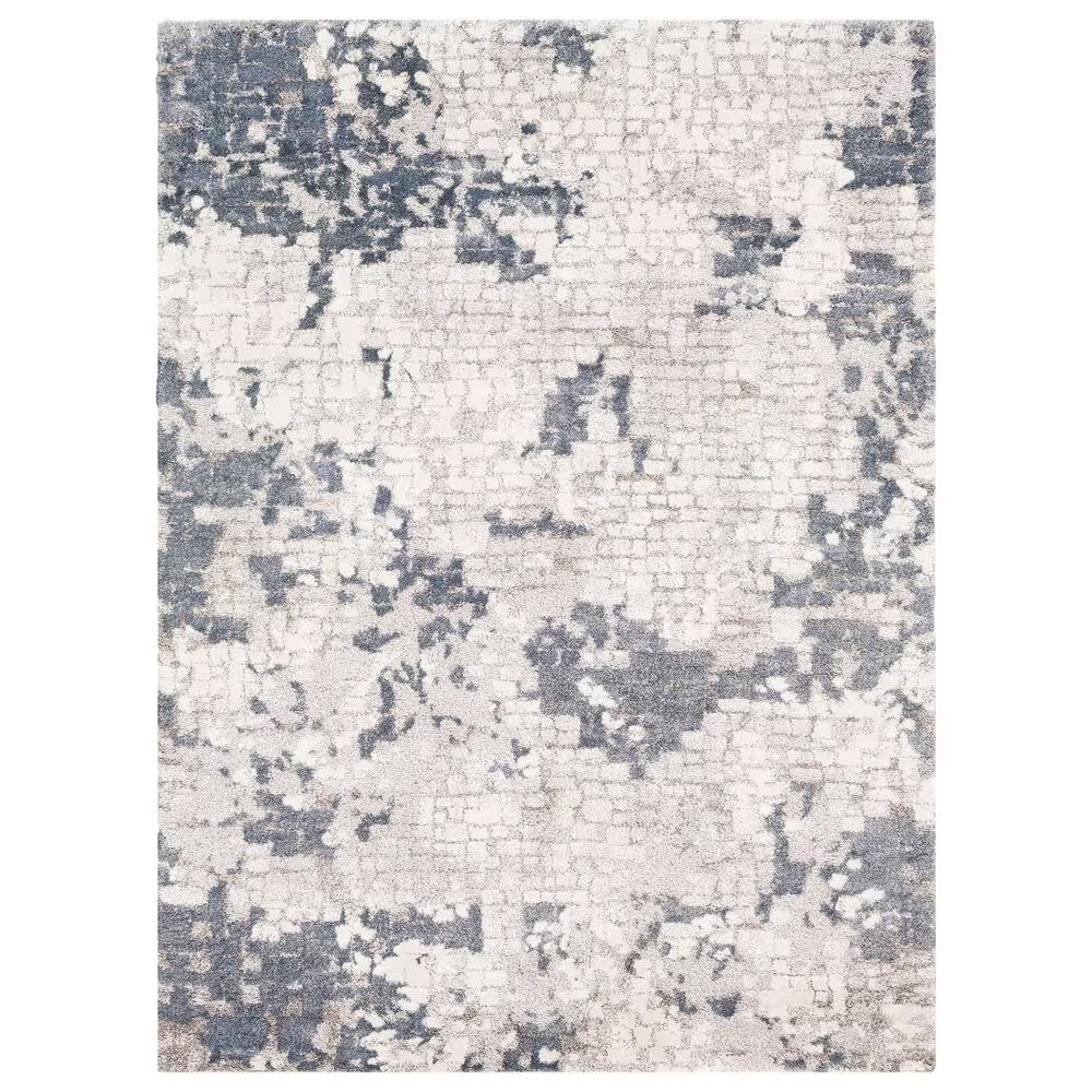 Surya Venice VNE-2300 4' x 5'9" Denim, Gray and Ivory Area Rug
