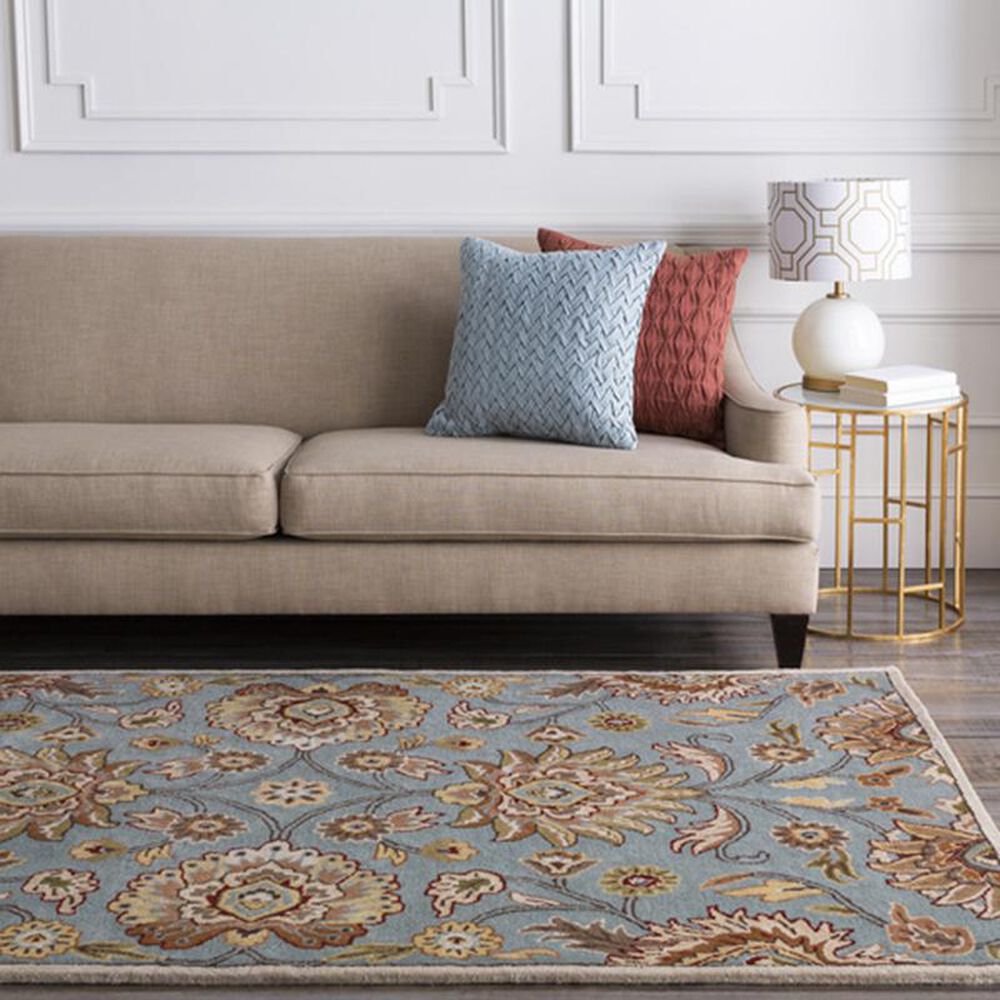 Surya Caesar CAE-1052 8' x 11' Gray, Camel and Green Area Rug
