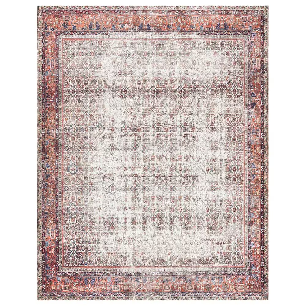 Loloi II Layla LAY-12 2'3" x 3'9" Ivory and Brick Area Rug