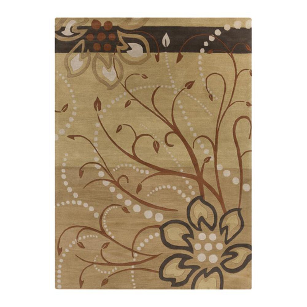 Surya Athena ATH-5006 7'6" x 9'6" Camel, Khaki and Tan Area Rug
