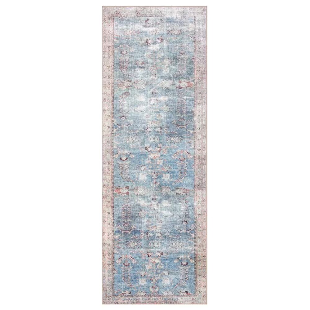 Loloi II Wynter WYN-06 2'6" x 9'6" Teal/Multi Runner