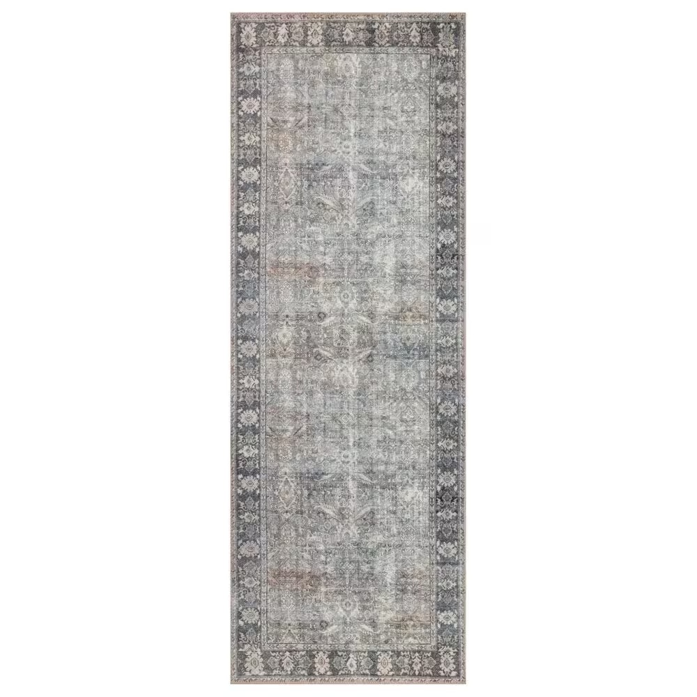 Loloi II Wynter WYN-07 2'6" x 7'6" Gray/Charcoal Runner