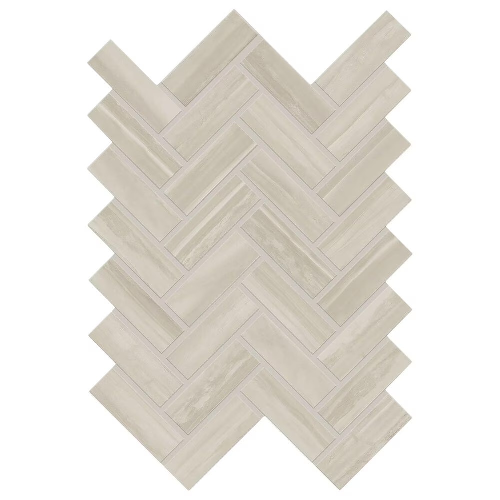 Dal-Tile Elect Beige 1" x 3" on 9" x 12" Ceramic Mosaic Sheet
