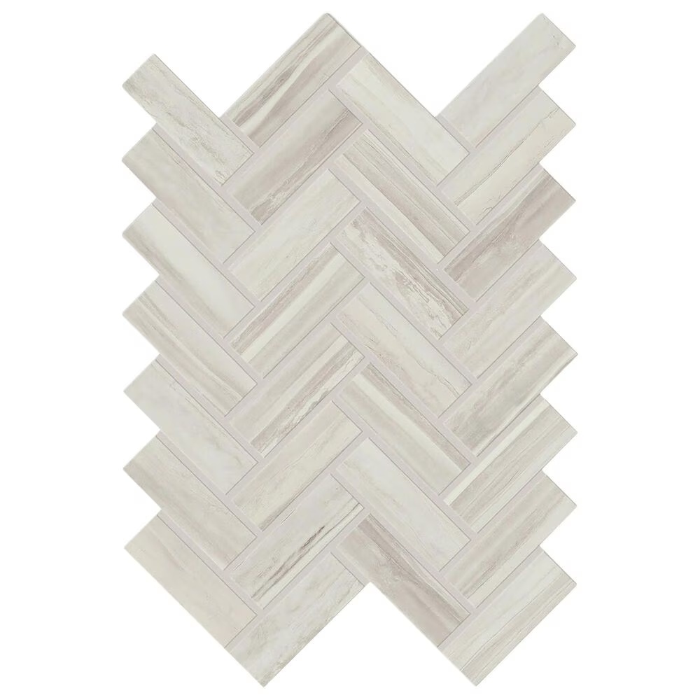 Dal-Tile Elect Grey 1" x 3" on 9" x 12" Ceramic Mosaic Sheet