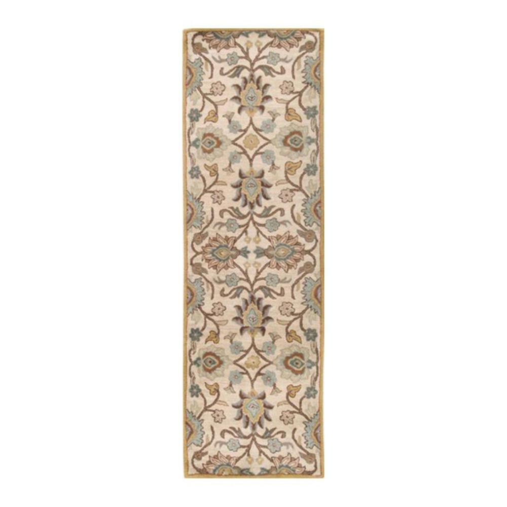 Surya Caesar CAE-1012 2'6" x 8' Gray, Beige and Camel Runner
