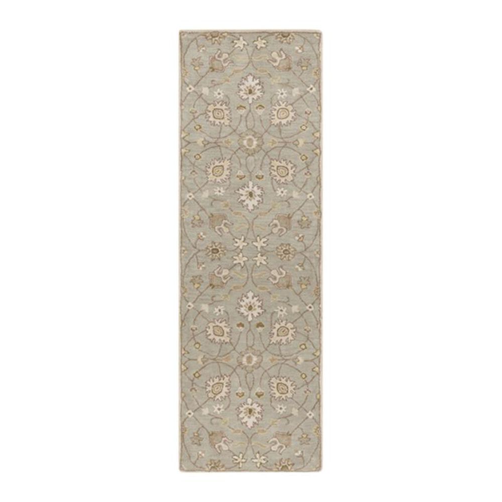 Surya Caesar CAE-1121 3' x 12' Khaki, Gray and Grass Runner