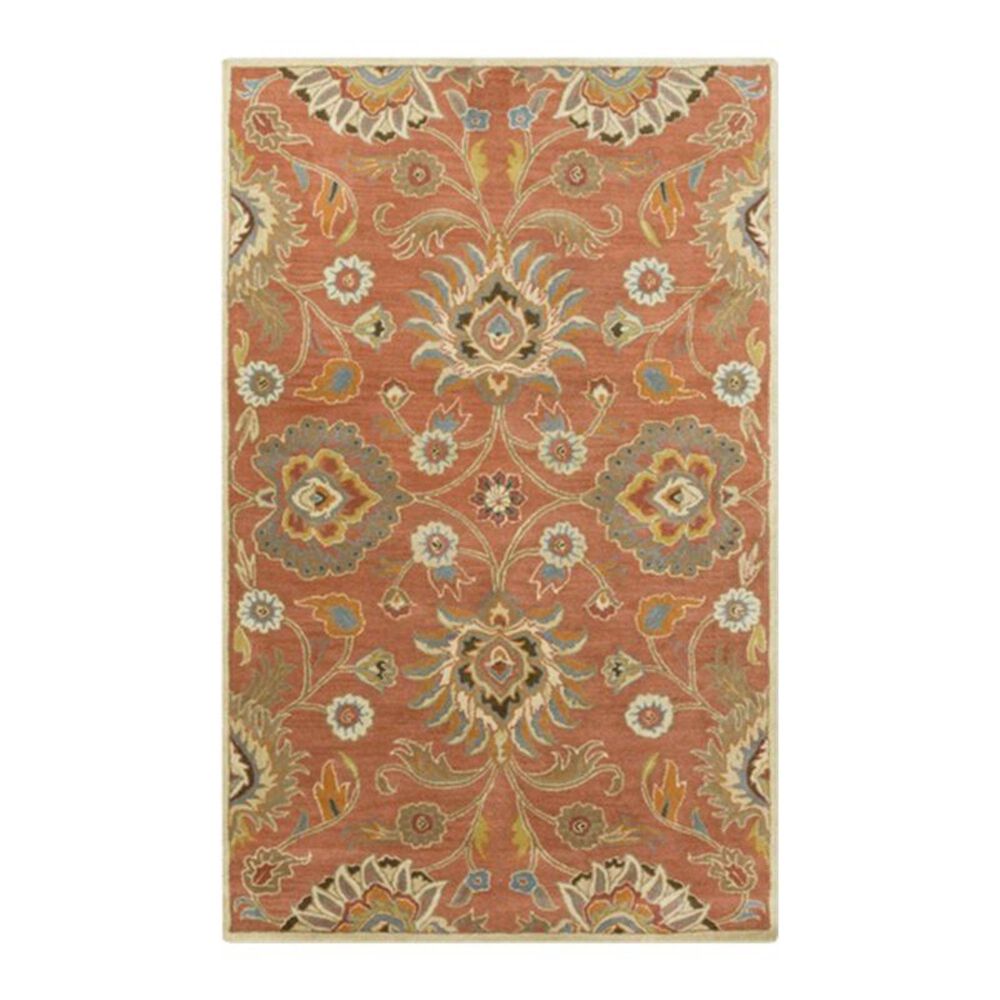 Surya Caesar CAE-1107 5' x 8' Orange, Khaki and Denim Area Rug