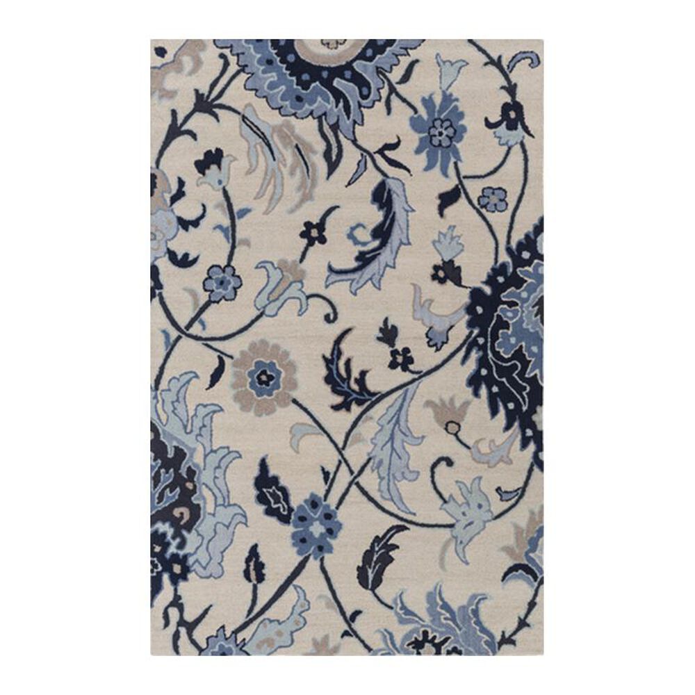 Surya Centennial CNT-1096 5' x 8' Black, Dark Blue and Khaki Area Rug