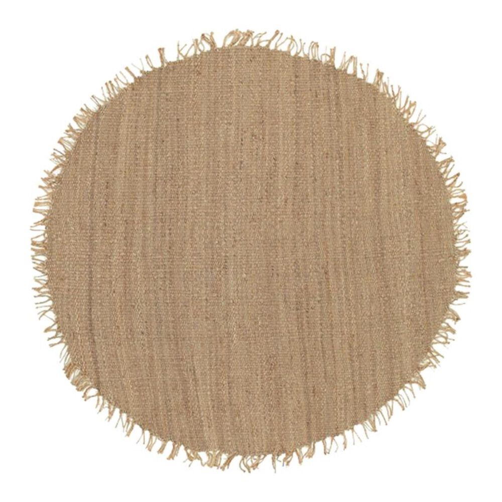 Surya Jute Natural JUTE NATURAL 8' Round Wheat Area Rug